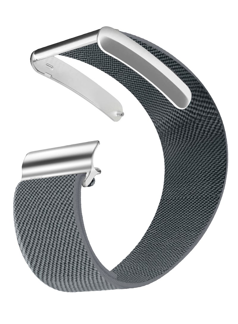 CATANES Replacement Nylon Band for Whoop 5.0 with Silver Clip, Adjustable Wrist Strap for Fitness and Daily Use, for Men & Women- Gray - Image 1